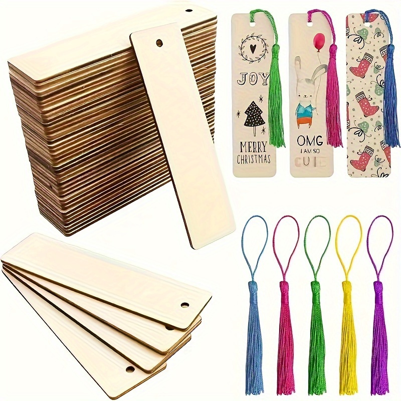 Wedding Supply Co - 10 Marcadores Cuadrados de Madera DIY