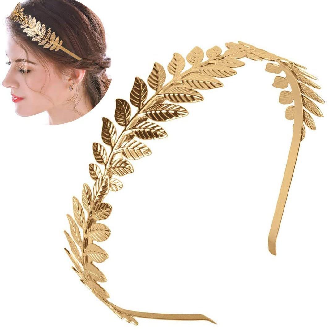 Wedding Supply Store - Diadema barroca de hoja de Metal