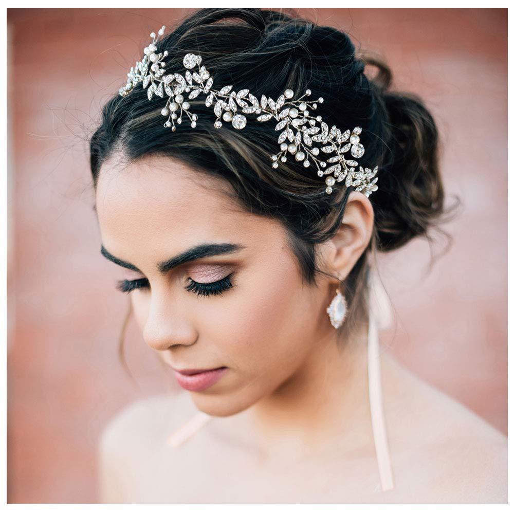 Wedding Supply Store - Nueva diadema de flores de cristal,