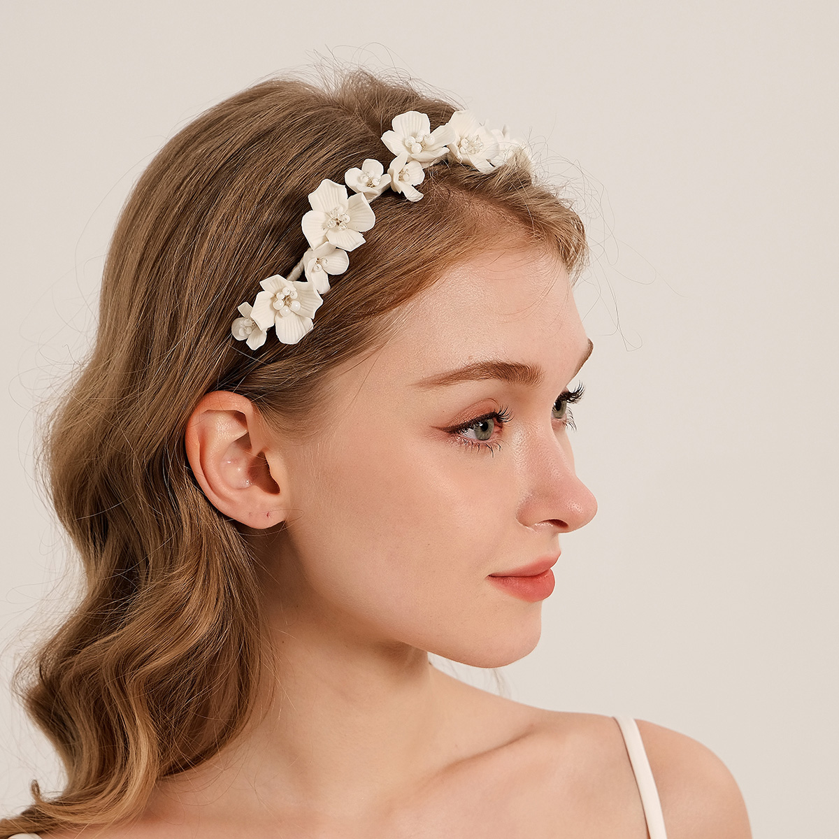 Efily novia flor blanca aro de - Wedding Supply Store reseña y precio