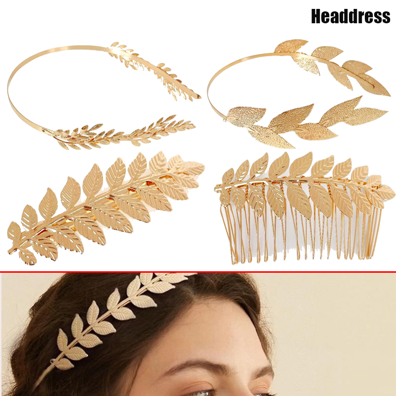 Diadema de hojas de Color dora - Wedding Supply Store reseña y precio