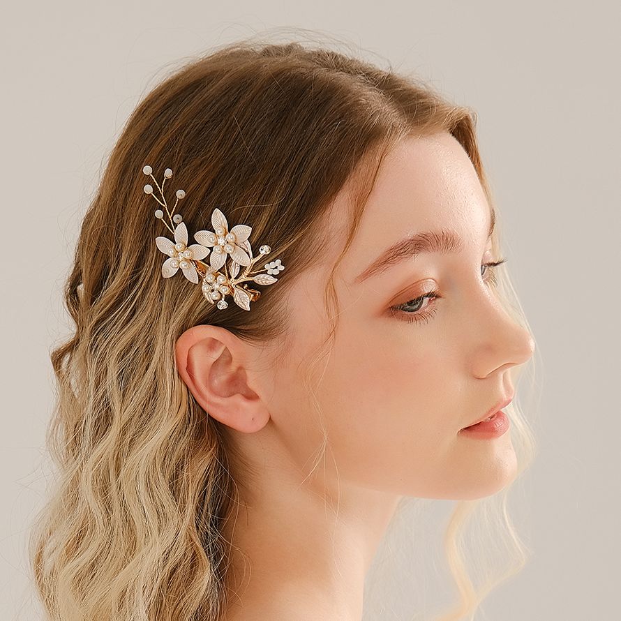 Pinzas para el pelo con flor d - Wedding Supply Store reseña y precio